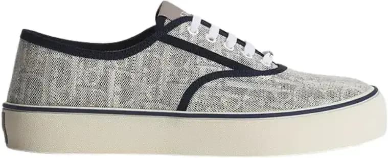 Dior Saltwind Sneaker — Gray Oblique Denim Canvas