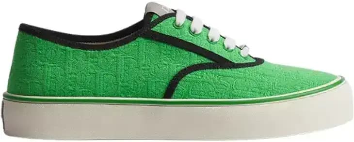 Dior Saltwind Sneaker — Green Oblique Jacquard