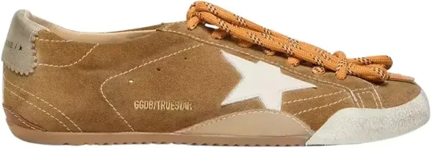 Golden Goose True-Star Tobacco-Colored Suede