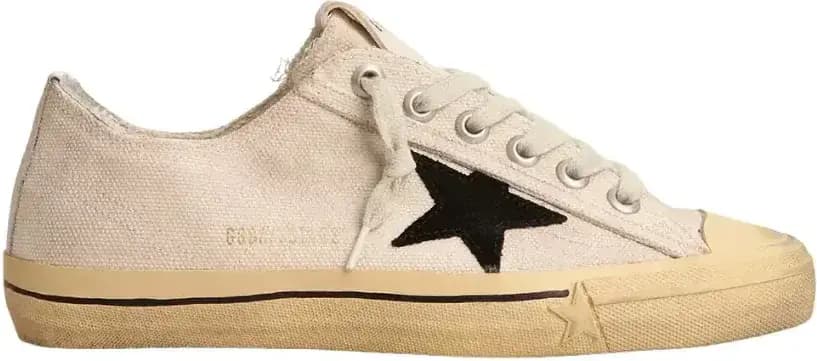 Golden Goose V-Star — Black Suede Star