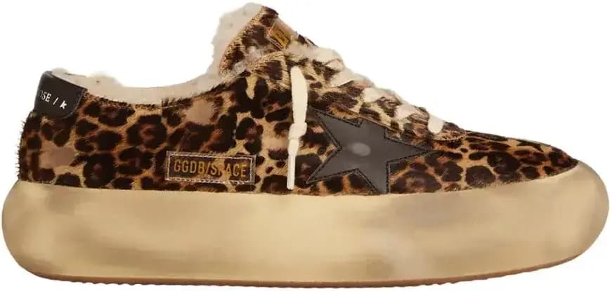 Golden Goose Space-Star Animal Print Pony Skin