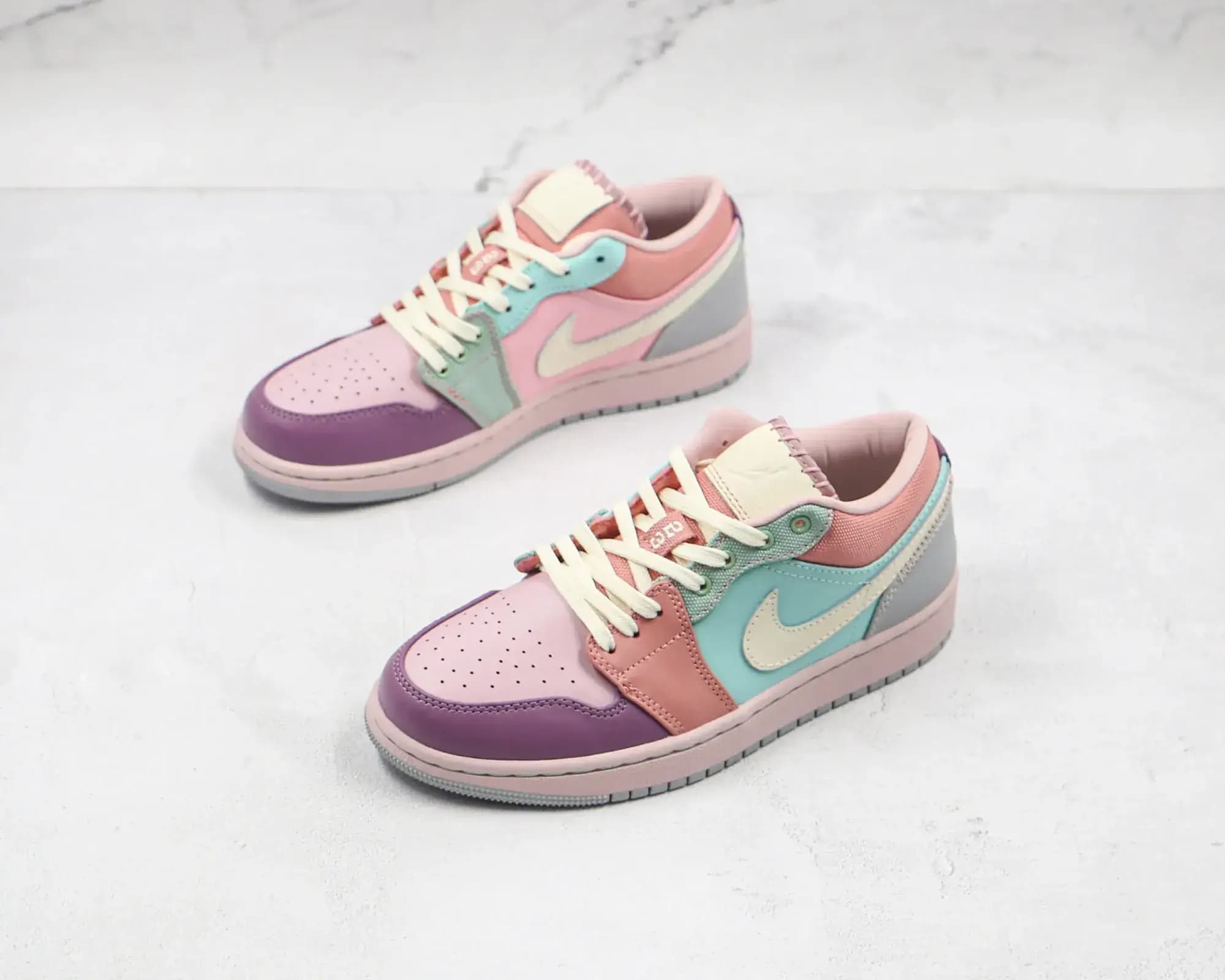 Jordan NIKE Air jordan 1 low Macarone color mosaic