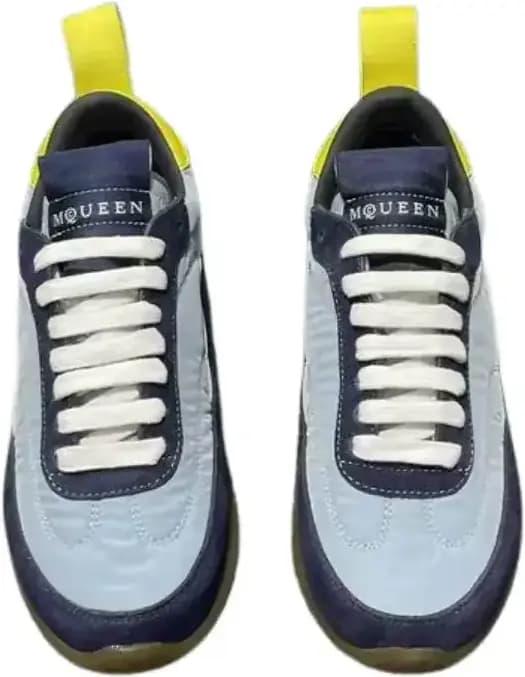 Alexander McQueen Ec1 Sneakers Denim — Blue Navy Yellow