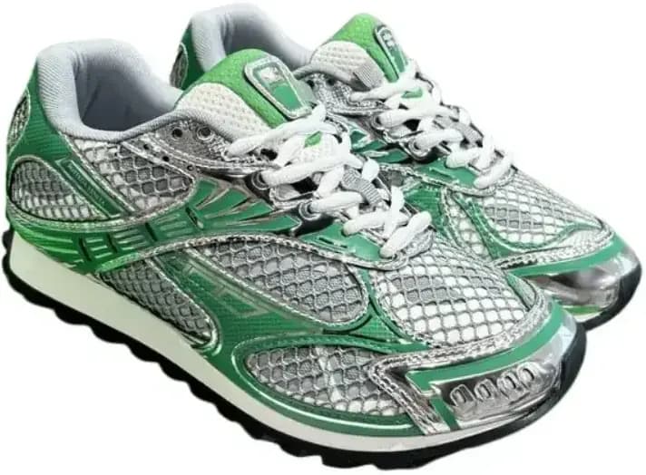 Bottega Veneta Orbit Sneakers Light — Green