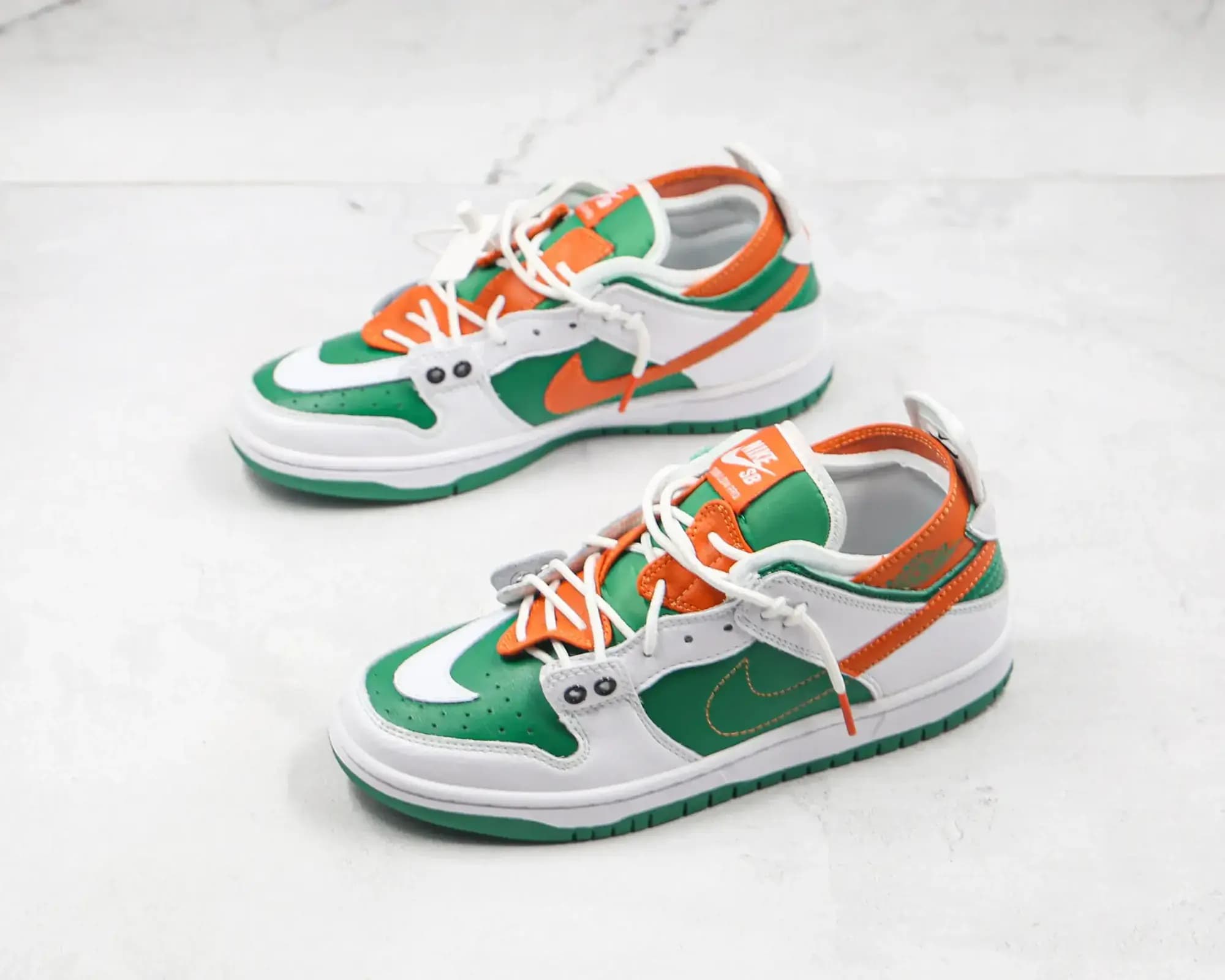 Nike SB Dunk Low Pro — White green