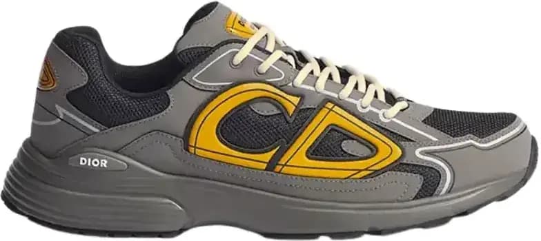 Dior B30 Countdown Sneaker Technical Mesh — Yellow