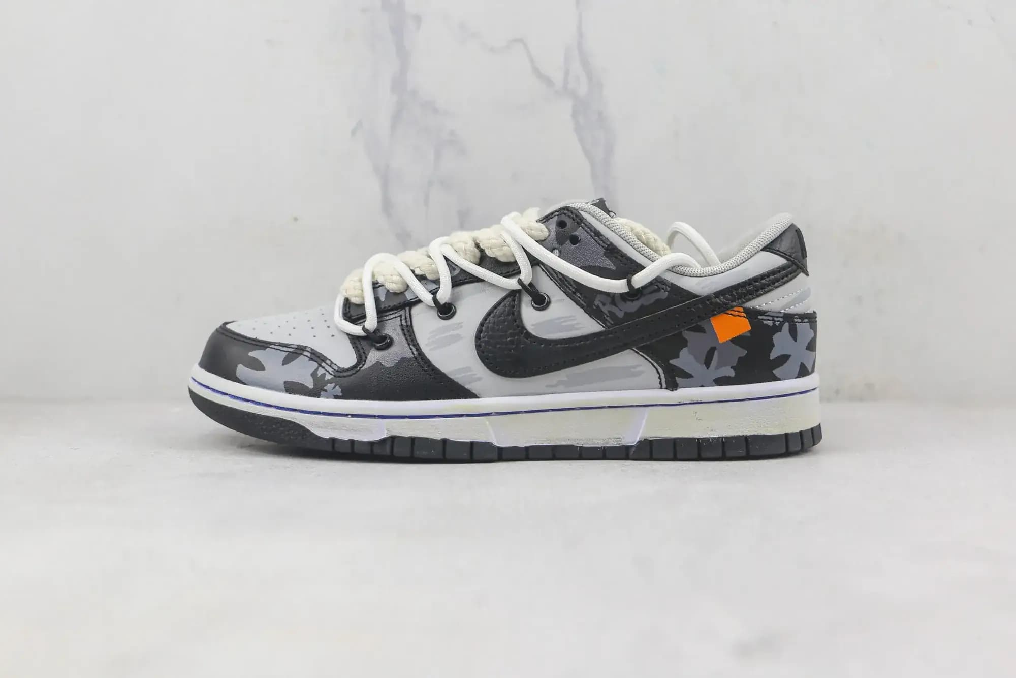 Nike Dunk Low — Black Deconstructed straps
