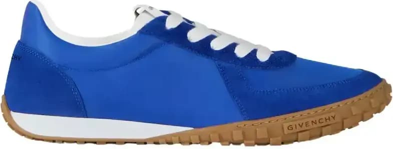 Givenchy Glide Sneakers In Nylon And Suede Electric — Blue