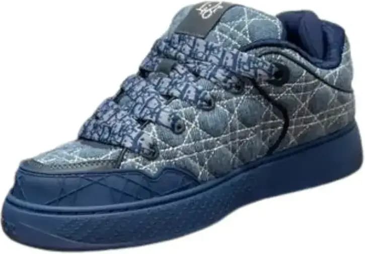 Dior B9S Skater Sneakers — Blue Denim With Quilted Effect