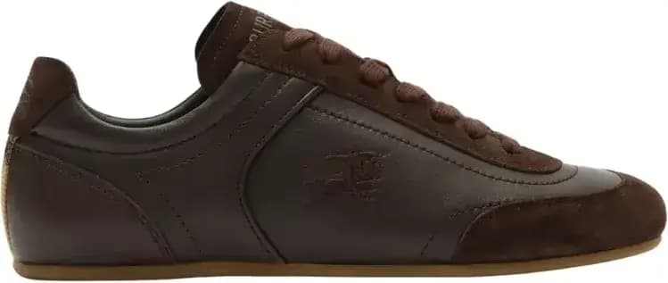 Burberry Leather Knight Runner Sneakers​ — Brown