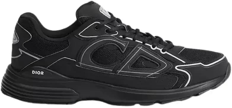 Dior B30 Countdown Sneaker — Black Technical Mesh Black Technical Fabric