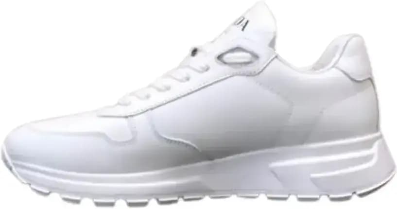 Prada Prax 01 — White Leather Sneakers