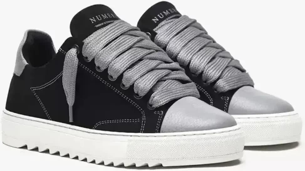 Numeris Atelier Sneakers — Black & Silver