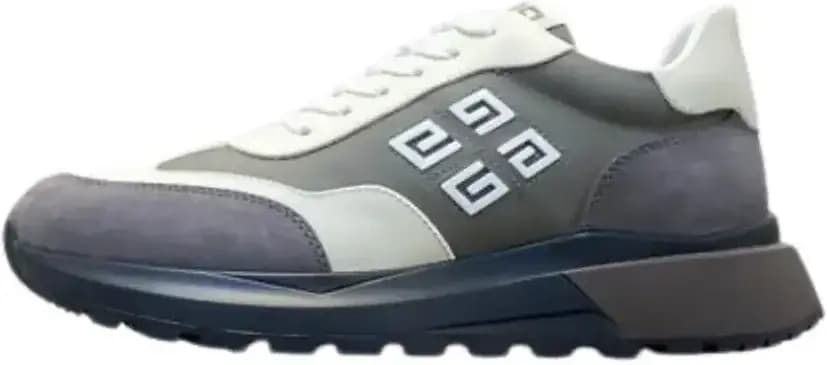 Givenchy Grey Sneakers Signature 4G Logo Patch And Panell