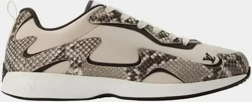 Louis Vuitton LV Drop 300 Sneaker Python Skin Nylon — Beige
