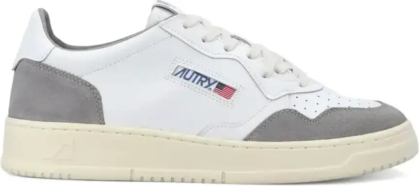 Autry Medalist Leather Low — White Vapor