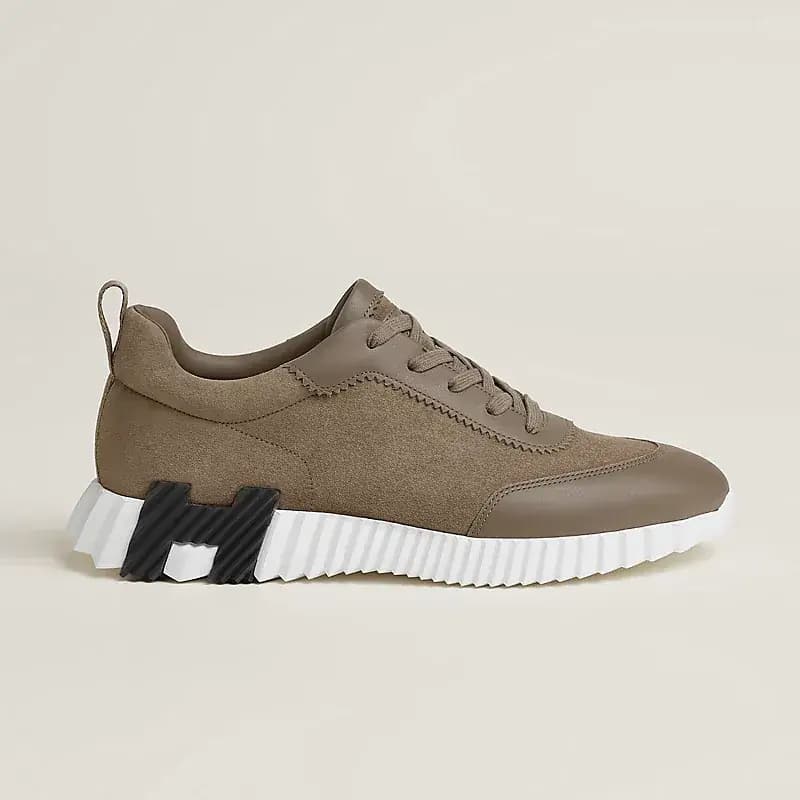 Hermès Bouncing Sneakers Dark — Brown Suede