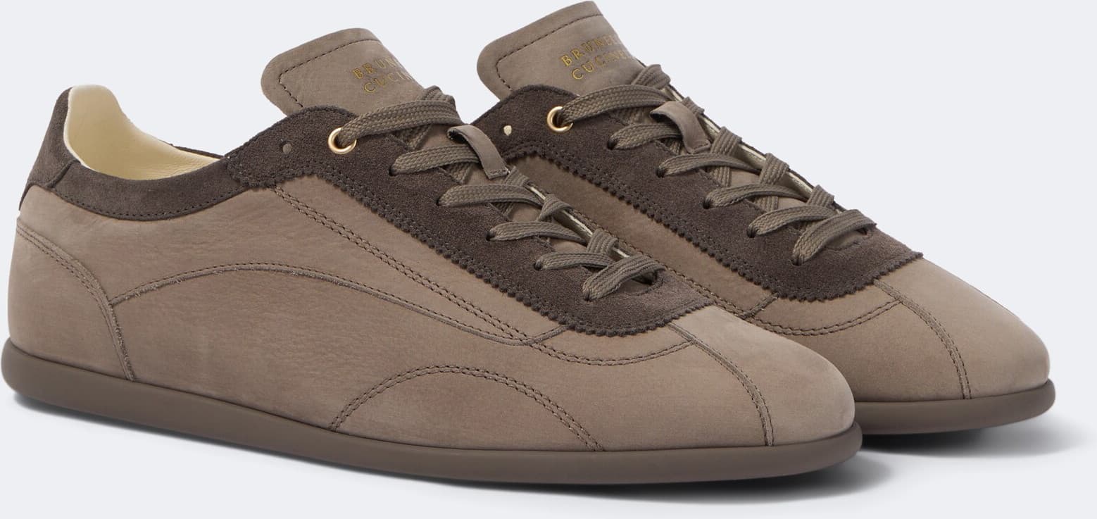 Brunello Cucinelli Flacher Trainer aus Leder