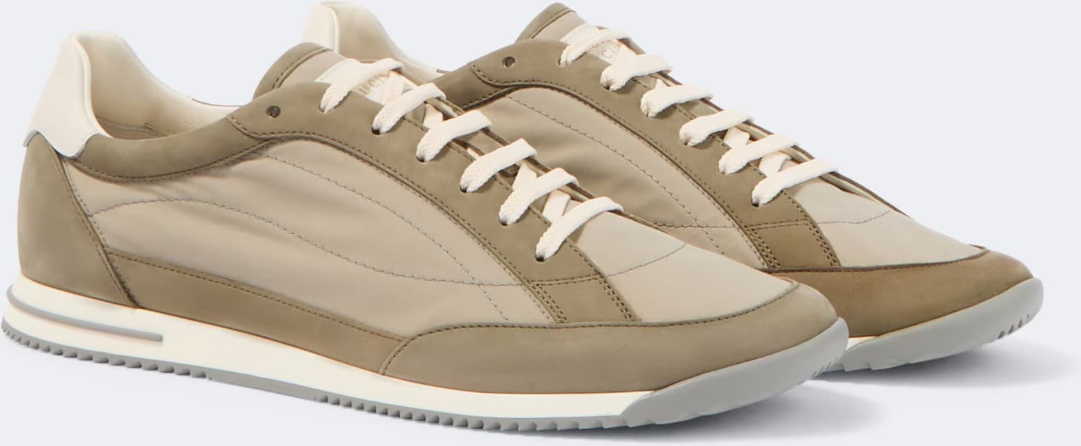 Brunello Cucinelli Retro-Runner aus Textil und Veloursleder