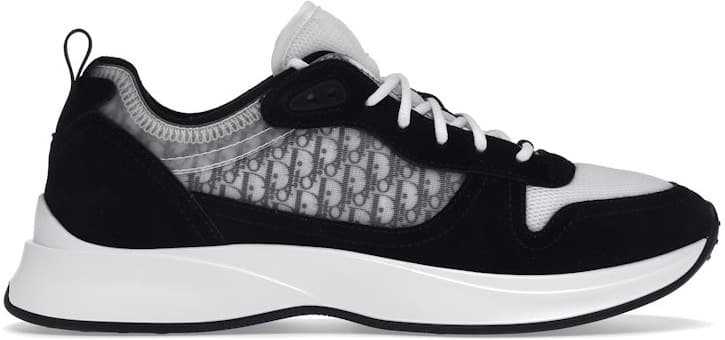 Dior B25 Oblique Runner Sneaker — Black Suede