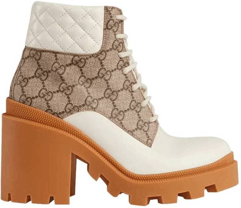 Gucci GG Ankle Boot — Beige Weiss