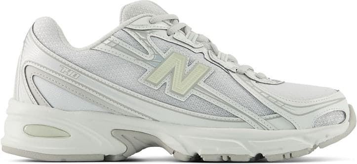 New Balance 740 — White Silver Metallic Light Green