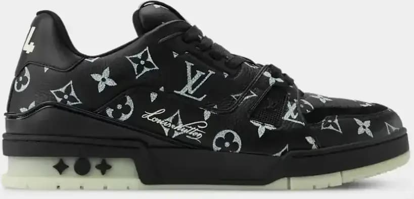 Louis Vuitton LV Tilted Sneaker Monogram Firefly Printed Calf Leather — Black