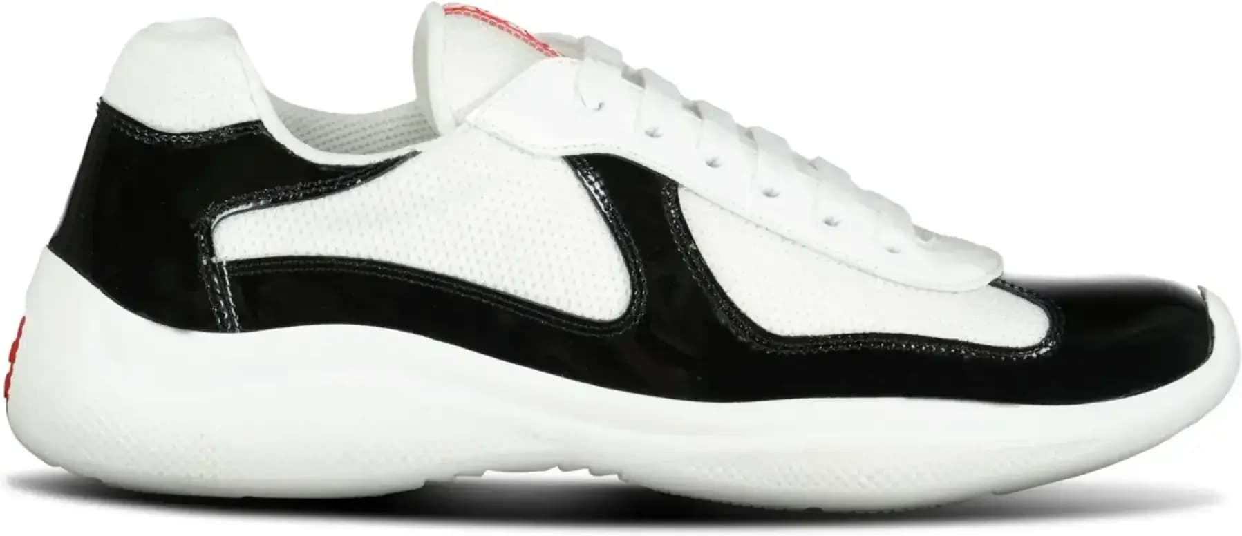 Prada Americas Cup Sneakers — White & Black