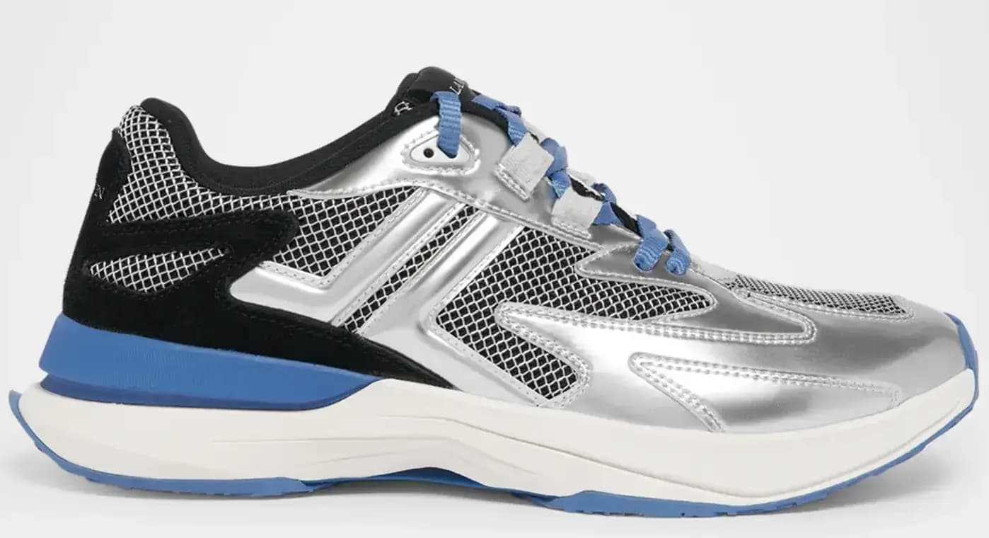 Lanvin Jla Runner Sneakers — Silver