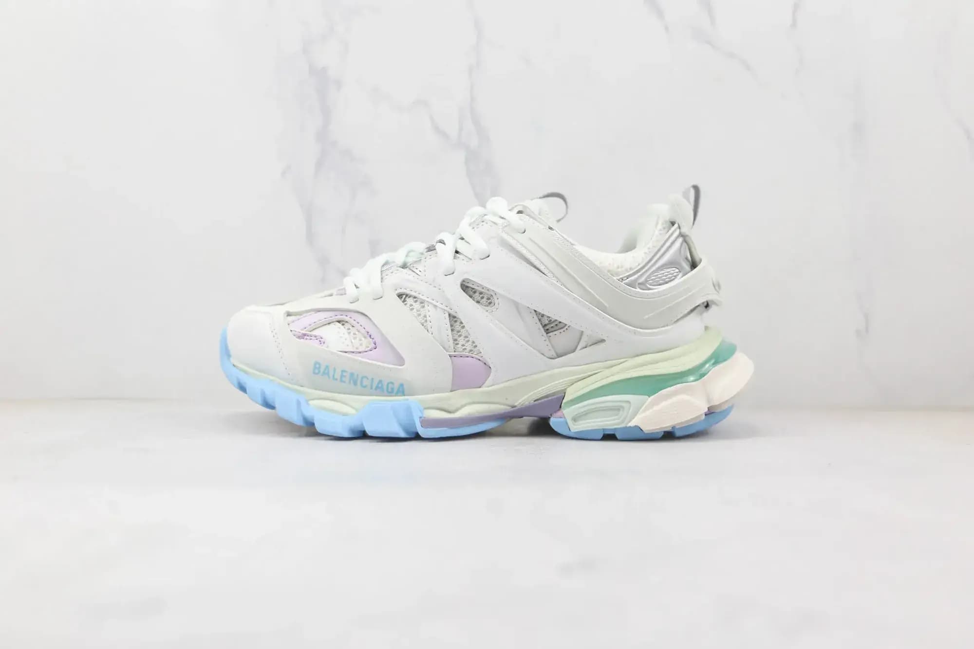 Balenciaga Track Pure — white blue background