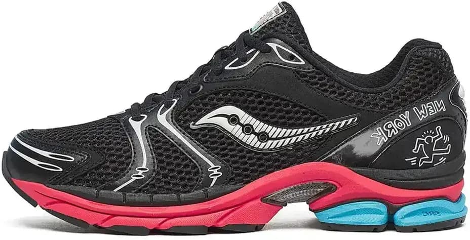 Saucony Keith Haring X Saucony NYC ProGrid Triumph 4 — Black Red