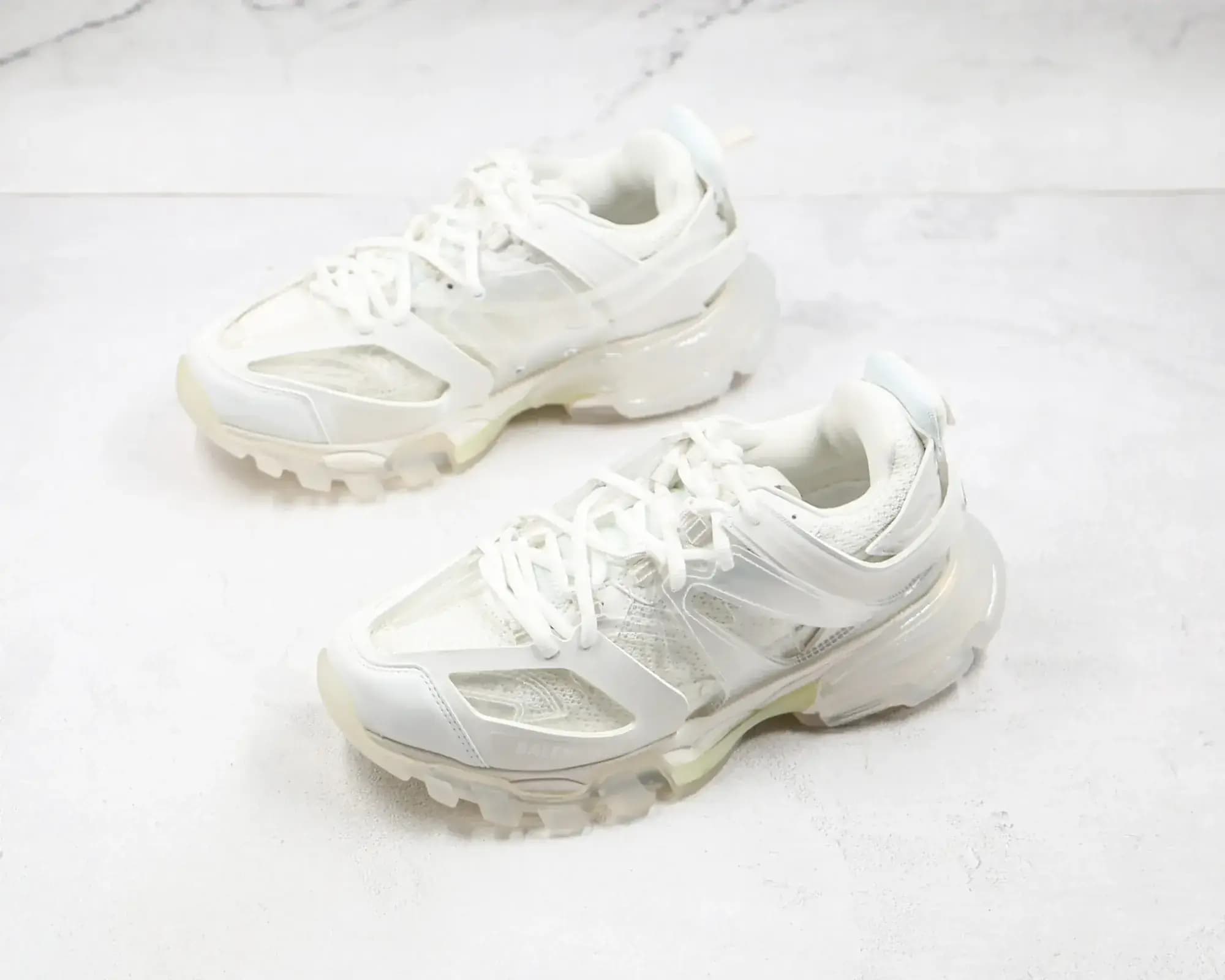 Balenciaga Sneaker Tess s.Gomma MAILLE — WHITE white transparent