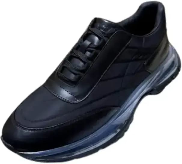 Givenchy Black And Cyan Leather Sneakers